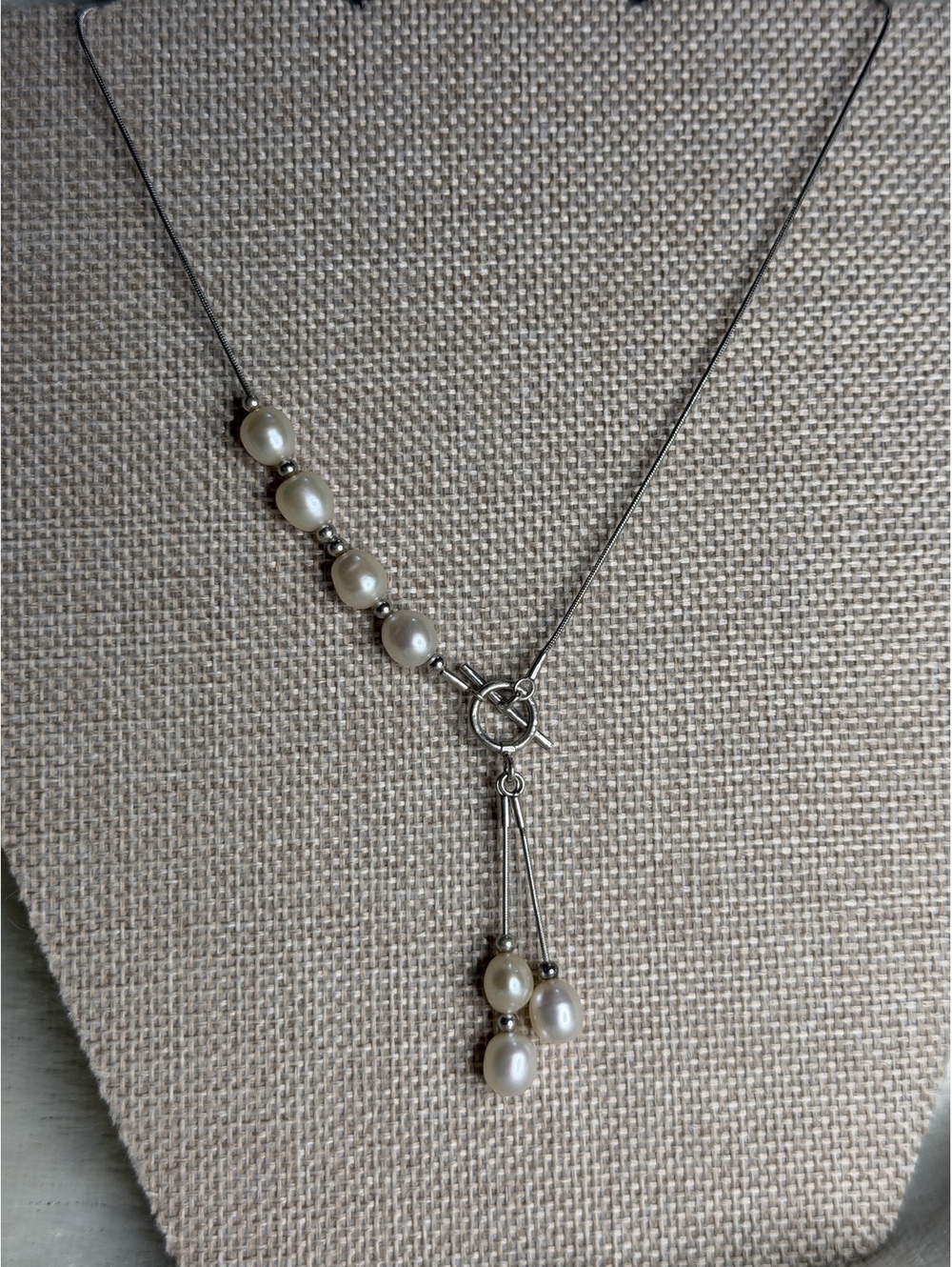 Vintage Silpada .925 Sterling Silver Freshwater Pearl Necklace N0852